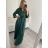 Šaty dlouhé elegantní dlouhý rukáv dámské (S/M ONE SIZE) ITALSKÁ MÓDA IMPSH2455183 čierna S / M