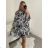 Šaty košeľové oversize dlhý rukáv dámske (S/M/L ONE SIZE) TALIANSKA MÓDA IMWGS223367