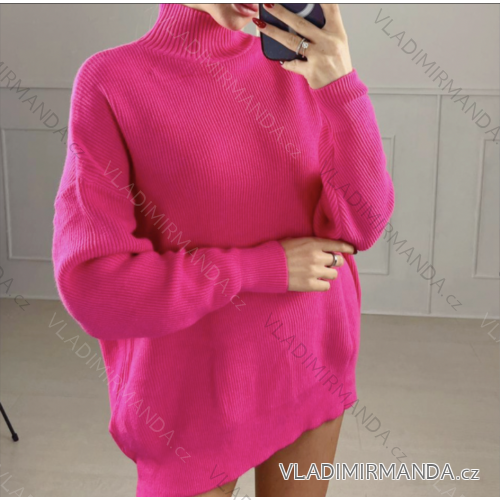 Sveter dlhý rukáv dámsky (S/M ONE SIZE) TALIANSKA MÓDA IMPBB22Z5174