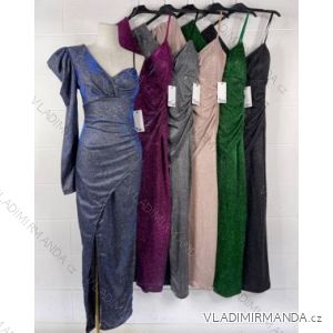 Šaty elegantný dlhý rukáv dámske (S/M ONE SIZE) TALIANSKA MÓDA IMPBB22B22136