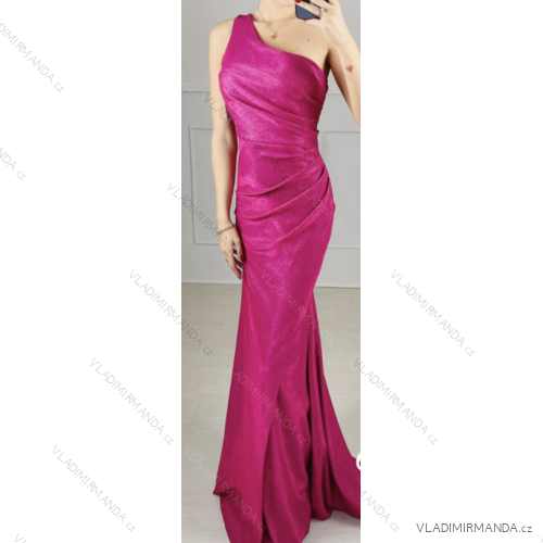 Šaty dlhé elegantné spoločenské bez rukávov dámske (S/M ONE SIZE) TALIANSKA MÓDA IMPBB22C16486