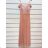 Šaty dlhé spoločenské na ramienka dámske (S/M ONE SIZE) TALIANSKA MÓDA IMPSH24L633 červená S/M