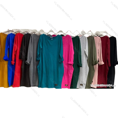 Šaty dlhý rukáv dámske (M/L ONE SIZE) TALIANSKA MÓDA IMC22779