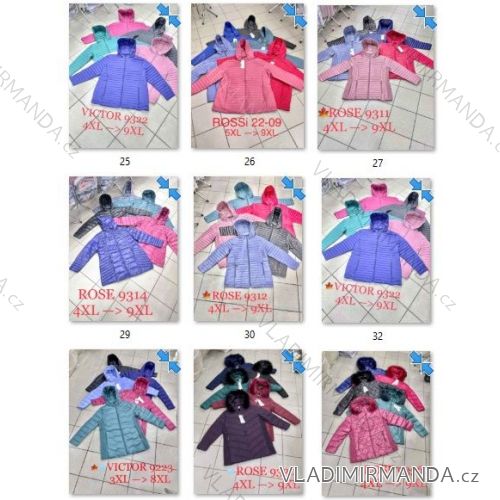 Katalóg bunda zimná dámska nadrozmer (3XL-9XL) POLSKÁ MÓDA MTN22ELLENROSE