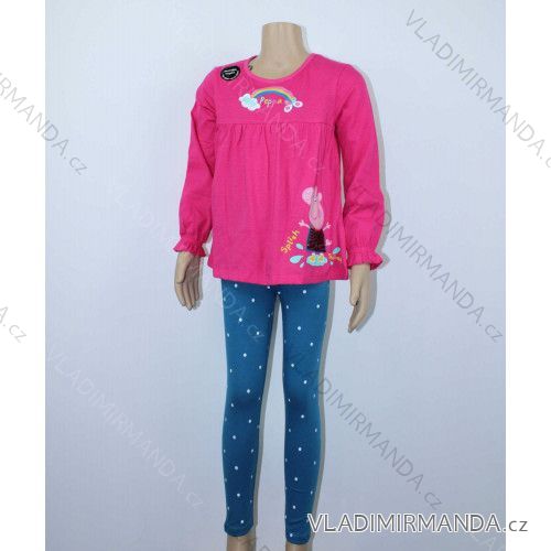 Pyžamo dlhý rukáv pig peppa detské dievčenské (98-116) SETINO VH1221