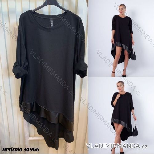Šaty dlhý rukáv dámske (S/M ONE SIZE) TALIANSKA MÓDA IMPLI2234966