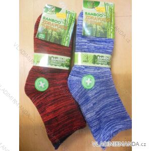Ponožky teplé thermo zdravotné bambusové dámske melízorový vzor (35-42) AMZF PB-5409