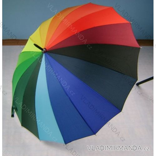 Dešníik dlhý farebný DUHA 68cm