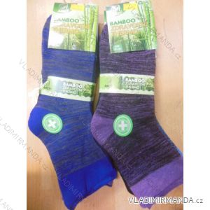 Ponožky teplé thermo zdravotné bambusové dámske melírovej vzor (35-42) AMZF PB-5413