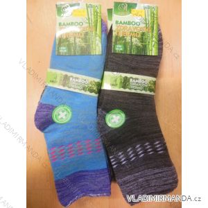 Ponožky teplé thermo zdravotné bambusové melírovej vzor dámske (35-42) AMZF PB-5418