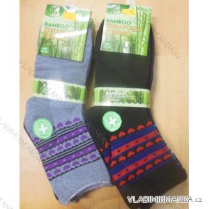 Ponožky teplé thermo zdravotné bambusové dámske (35-42) AMZF PB-5405