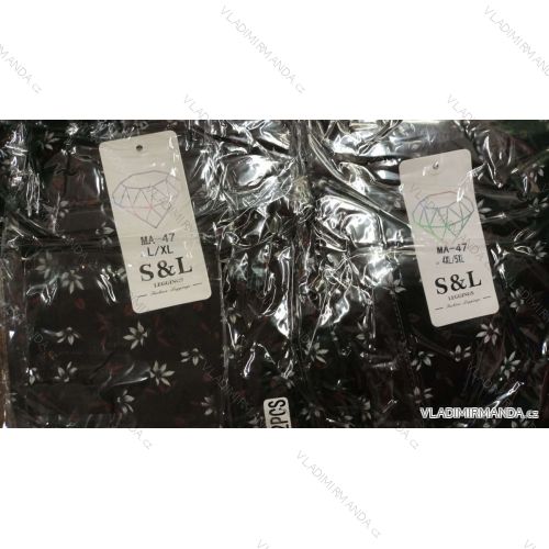 Legíny zateplené  dámske nadrozmerné (2xl-5XL) SAL SMILING SMI22MA-47