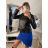 Bunda koženková/křivák dámské (S-XL) ITALSKÁ MÓDA IMPBD22AY711