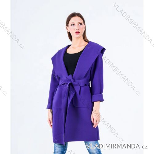 Kabát jesenný dlhý rukáv dámsky (S/M ONE SIZE) TALIANSKA MÓDA IMPLI227674