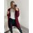Cardigan pletený dlhý rukáv dámsky (S/M/L ONE SIZE) TALIANSKA MÓDA IM4221044/DR M / L ružová