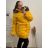 BUNDA KABÁT ZIMNÍ DÁMSKÁ (4XL-7XL) TA FASHION TAF2210NU-T <p>žltá</p> 5XL