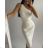 Šaty elegantné bez rukávov dámske (S/M ONE SIZE) TALIANSKA MÓDA IMPBB22Y22781