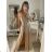 Šaty letné dlhé na ramienka dámske (S/M ONE SIZE) TALIANSKA MÓDA IMPBB22A11017