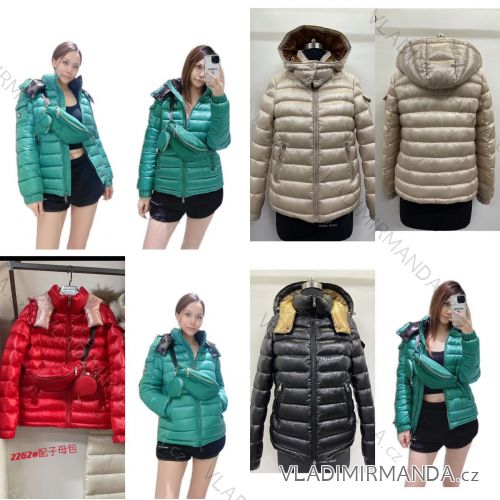Bunda s kapucňou s ľadvinkou zimná dámska (S-2XL) TALIANSKA MODA IMPPA222262