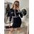Šaty úpletové dlhý rukáv dámske (S/M ONE SIZE) TALIANSKA MODA IMBM22472
