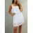 Šaty letné šifónové na ramienka dámske (M/L ONE SIZE) TALIANSKA MÓDA IMD22147/DUR neon oranžová