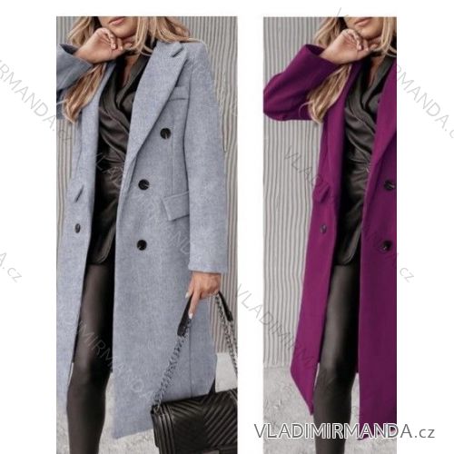 Kabát flaušový dámsky (S/M ONE SIZE) TALIANSKA MÓDA IMWB22347