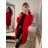 Cardigan pletený dlhý rukáv dámsky (S/M/L ONE SIZE) TALIANSKA MÓDA IM4221044/DR M / L ružová