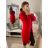 Cardigan pletený dlhý rukáv dámsky (S/M/L ONE SIZE) TALIANSKA MÓDA IM4221044/DR M / L ružová