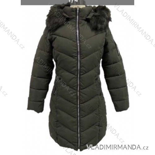 Kabát s kapucňou dlhý rukáv dámske (S-2XL) TALIANSKA MÓDA IMPSS22P22-6662