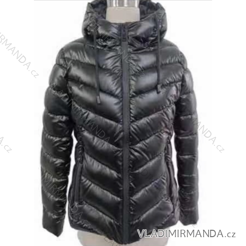 Bunda s kapucňou dlhý rukáv dámske (S-2XL) TALIANSKA MÓDA IMPSS22D2-3832