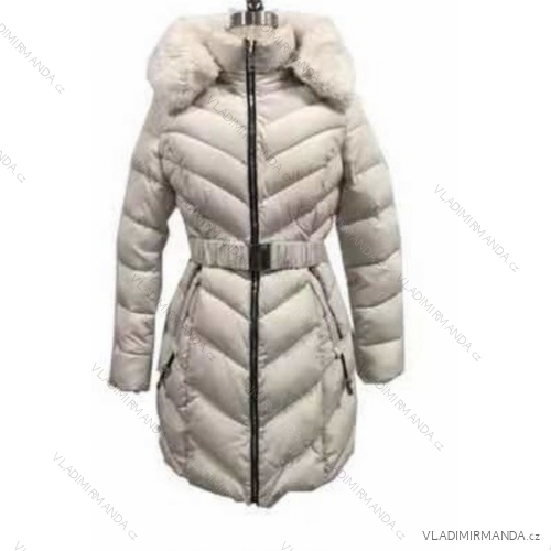Bunda s kapucňou dlhý rukáv dámske (S-2XL) TALIANSKA MÓDA IMPSS22P22-6633
