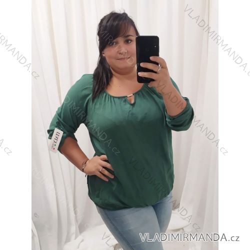 Tunika predĺžená dlhý rukáv dámska nadrozmer (XL/2XL ONE SIZE) TALIANSKA MÓDA IM422921