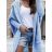 Cardigan pletený s kapucňou dlhý rukáv dámsky (S/M/L ONE SIZE) TALIANSKA MÓDA IMWB22303/DR staroružová M / L