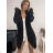 Cardigan pletený s kapucňou dlhý rukáv dámsky (S/M/L ONE SIZE) TALIANSKA MÓDA IMWB22303/DR staroružová M / L