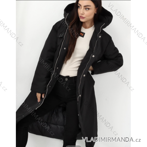Kabát s kapucňou dlhý rukáv dámska (XS/XM/L) TALIANSKA MÓDA IMPTI22TR525