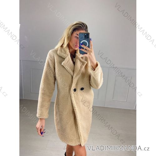 Kabát dlhý rukáv dámske (S/M ONE SIZE) TALIANSKA MÓDA IMPBB22P3614