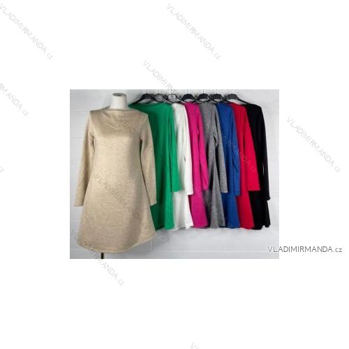 Šaty dlhý rukáv dámske (S/M ONE SIZE) TALIANSKA MÓDA IMPBB2221816h