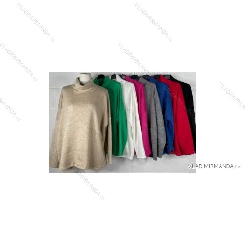 Sveter s rolákom dlhý rukáv dámsky (S/M ONE SIZE) TALIANSKA MÓDA IMPBB2221822h