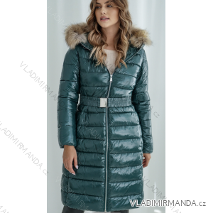 Kabát s kapucňou dlhý rukáv dámska (S-XL) TALIANSKA MÓDA IMPTI22TR8121/22