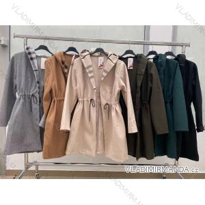 Kabát jesenný s kapucňou dámsky (S/M ONE SIZE) TALIANSKA MÓDA IMWOP22OP0744