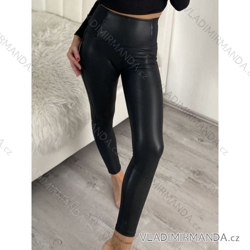 Legíny dlhé eko koženkové dámske (S-XL) TALIANSKA MÓDA IMM22FD198055
