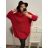 Sveter dlhý rukáv dámske (XL/2XL/3XL ONE SIZE) TALIANSKA MóDA IM422VERO/DR 2XL/3XL smaragdová