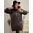 Bunda oversize s kapucňou dámska nadrozmer (XL/2XL ONE SIZE) TALIANSKA MÓDA IM422727