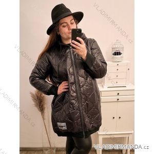 Bunda oversize s kapucňou dámska nadrozmer (XL/2XL ONE SIZE) TALIANSKA MÓDA IM422APOL