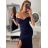 Šaty elegantné spoločenské carmen dlhé dámske (XS/S/M/L ONE SIZE) TALIANSKA MÓDA IM322063 vínová S/M