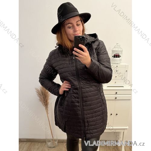 Bunda prešívaná s kapucňou nadrozmer (5XL-9XL) Victoria rossi ELR22ROSSi22-10