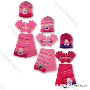 Set čiapka rukavice a šál detské Dievčenské Mimoni (univerzálny) SETINO 780-185/D/18