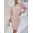 Šaty teplé dlhý rukáv dámske (S/M ONE SIZE) TALIANSKA MÓDA IMWAA223651
