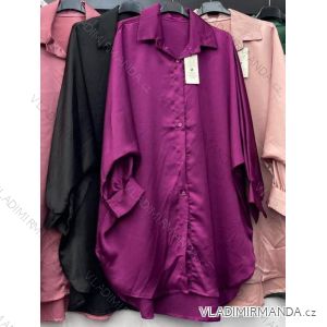 Košeľa oversize dlhý rukáv dámske (S/M/L ONE SIZE) TALIANSKA MÓDA IMWC223657