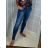 Rifle jeans zips vzadu dámske (25-29) GOURD GD2807/DR 26 modrá
